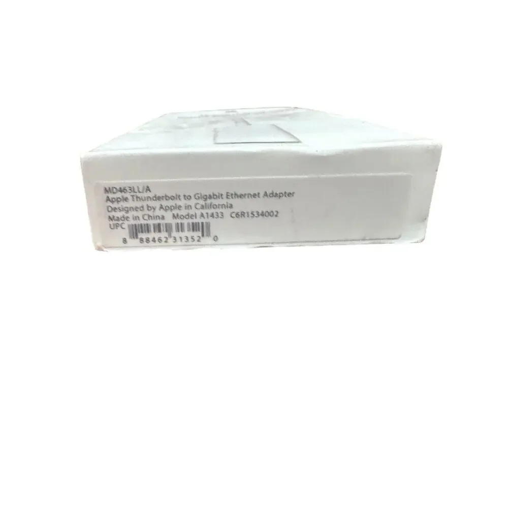 Genuine Apple Thunderbolt to Gigabit Ethernet Adapter MD463ZM/A